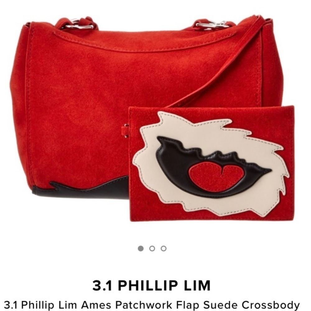 3.1 Phillip Lim Ames Patchwork Flap Suede Crossbdy